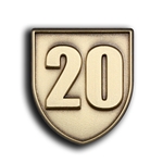 20 Lapel Pin