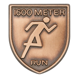 1600 M Dash Lapel Pin