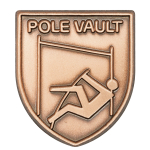 Pole Vault Award Medal Lapel Pin