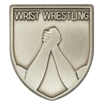 Wrist Wrestling Lapel Pin