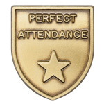 Perfect Attendance Lapel Pin