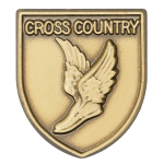 Cross Country Lapel Pin