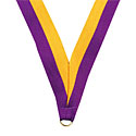 Purple & Gold 7/8"X32" Ribbon