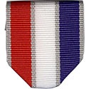 Red White & Blue Metallic Silver Pin Drape
