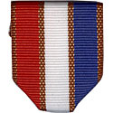 Red White & Blue Metallic Bronze Pin Drape