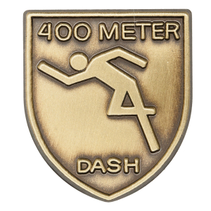 400 M Dash Lapel Pin