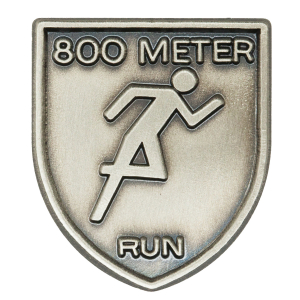 800 M Dash Lapel Pin