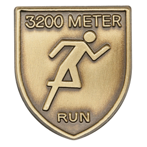 3200 M Dash Lapel Pin