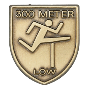 300 M Low Hurdles Lapel Pin