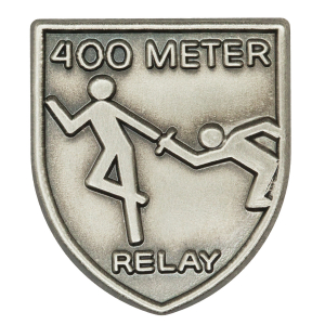 400 M Relay Lapel Pin