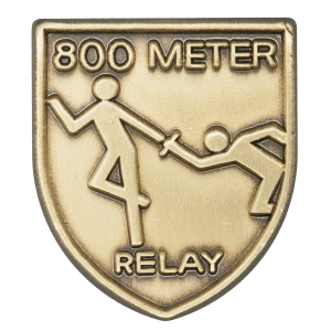 800 M Relay Lapel Pin