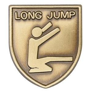 Long Jump Lapel Pin