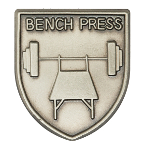 Bench Press Lapel Pin