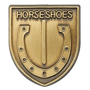 Horse Shoes Lapel Pin
