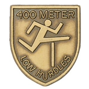 400 M Low Hurdles Lapel Pin
