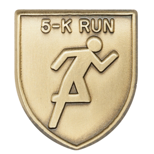 5-K Run Lapel Pin