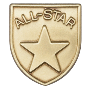 All Star Lapel Pin