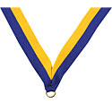 Blue & Gold 7/8"X32" Ribbon