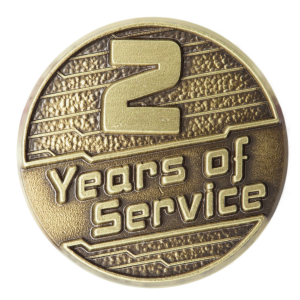 2 Years of Service Pin